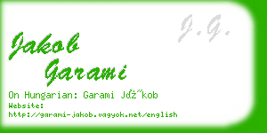 jakob garami business card